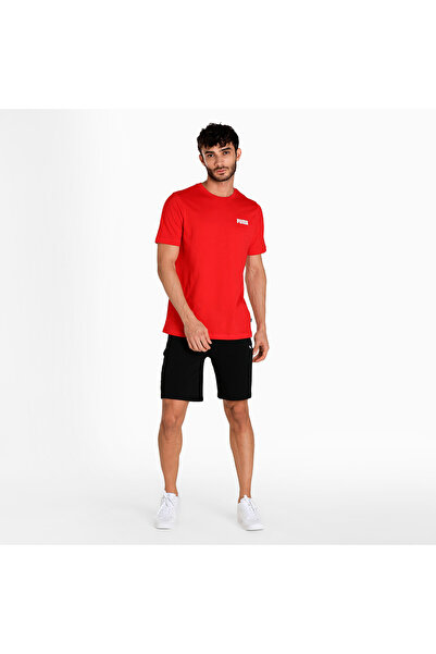 Puma Mens Essentials Small Logo T-Shirt - Red