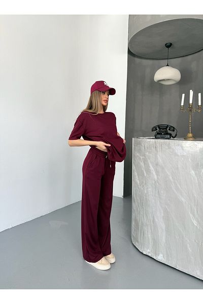 Tarz Cool Women Modal Fabric Short Sleeve Tracksuit Set Soft/Flexible – Comfortable Bottom-Top Suit