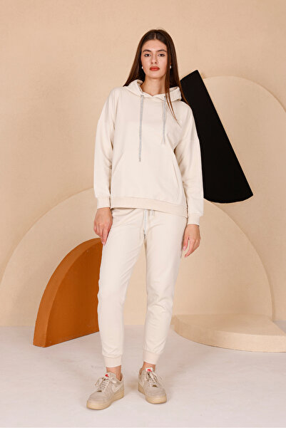 THE WESS Hooded Comfortable Drawstring Waist Elastic Bag Pocket Stylish Track...