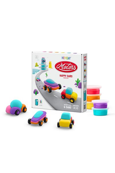 Hey Clay - Happy Cars Set 6 Cans
