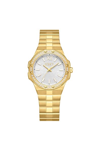 ECSTACY Women's Analog Silver Dial Watch - E24502-GBGS