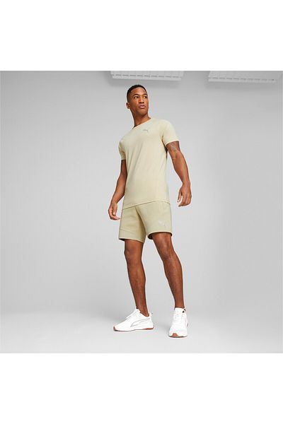 Puma Mens EVOSTRIPE T-Shirt - Beige