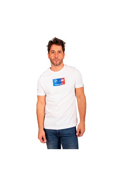 Puma Mens BMW M Motorsport Logo T-Shirt + - White