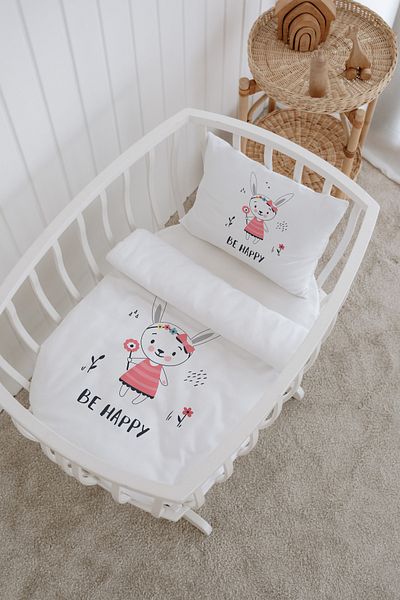 Messido Cotton Satin Printed Patterned Mother's Side Crib Textile 60X100 cm - Msd-205