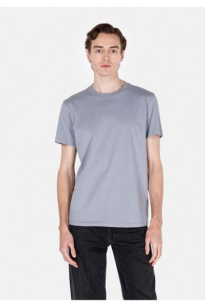 Colin's Regular Fit Round Neck Solid Men's Blue Short Sleeve T-Shirt