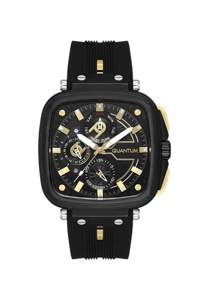 Quantum Quantum Men's Multi Function Black Dial Watch - PWG1014.651