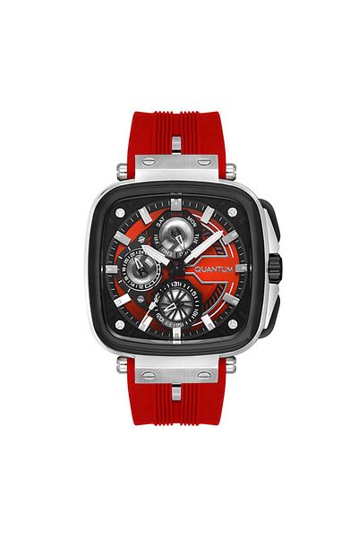 Quantum Quantum Men's Multi Function Red Dial Watch - PWG1014.358