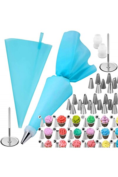 OEM Cake decorating set, Silicone/Stainless steel 38 pieces, Multicolor