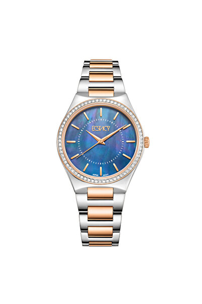 ECSTACY Ecstacy Women's Analog Blue Dial Watch - E23507-KBKMN