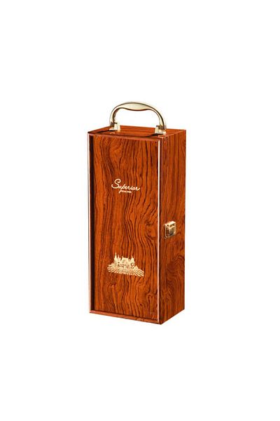 OEM Wood Deluxe wine box set, Vinception, for 1 bottle, with wine accessories included, wood