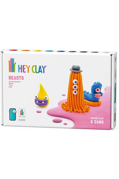 Hey Clay - Beasts: Worm, Ginger, Drop 6 Cans