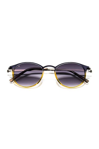 EYE OF HORUS Citrine-2362 C13 Gray/Yellow Acetate Unisex Sunglasses