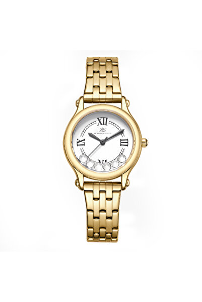 Kenneth Scott ساعة كينيث سكوت النسائية التناظرية ذات الميناء الأبيض - K25510-...