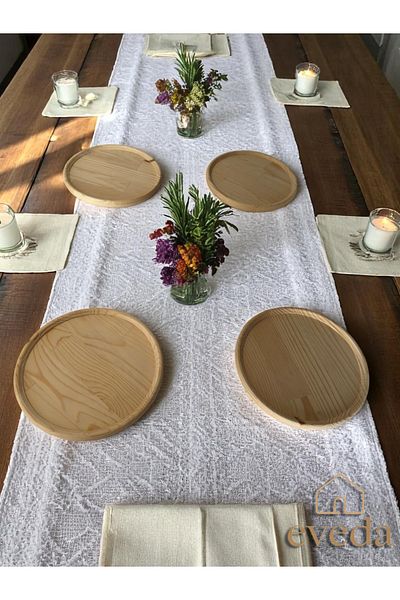 Eveda Pine Round Plate 6 Pieces