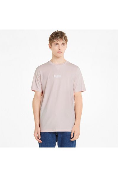 Puma Mens Modern Basics T-Shirt - Pink