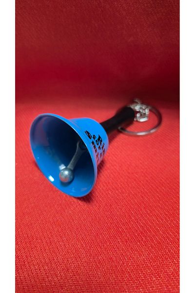 Land of Souvenir Message Bell with Metal Keychain