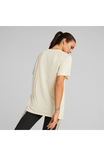 Puma Womens EVOSTRIPE T-Shirt - Beige