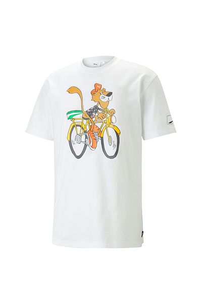 Puma Mens UPTOWN Graphic T-Shirt - White
