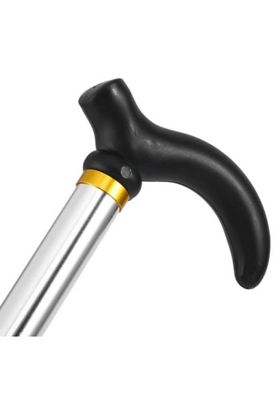 OEM Baston reglabil pentru mers, 75-90 cm, maner ergonomic in forma de T, varf antiderapant, structura u