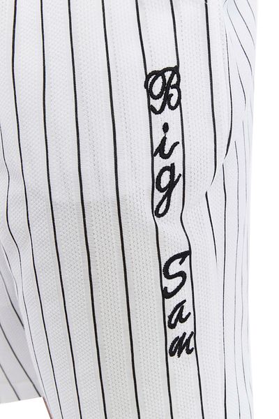 Big Sam Striped White Shorts 1350