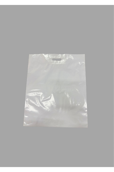 Store POSETCİNİZ Baskısız Beyaz El Geçme Mağaza Poseti 50x60 (50 ADET)