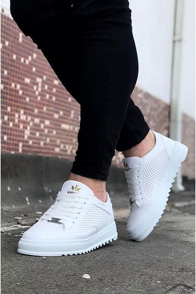 Byshoes Wagoon WG505 White Men's Casual Shoes