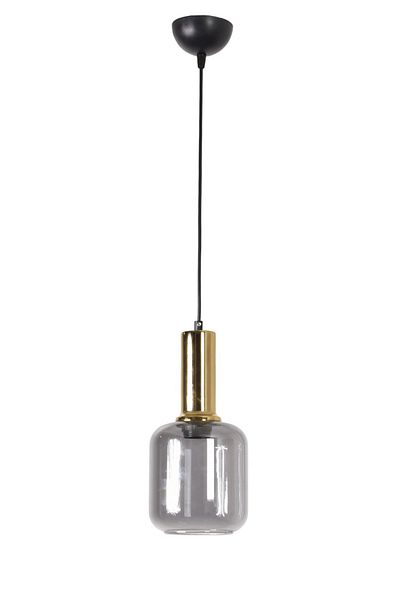 Modavize Tanem Modern Design Living Room Kitchen Hall Gold Color Smoked Glass Single Chandelier