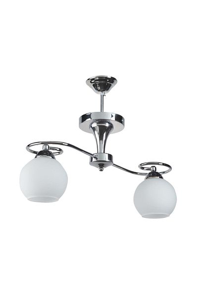 Modavize Modern Chrome Glass Double Chandelier - Living Room, Kitchen and Bedroom