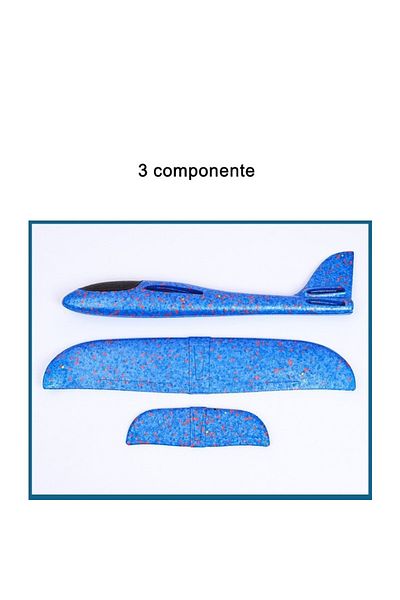 Flippy Avion Planor Din Polistiren, , 47 Cm, În Săculeț, Culoare Albastră