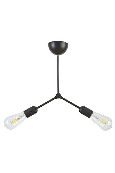 Modavize Ruby Black Modern Design - Cafe, Kitchen, Living Room 2-Piece Chandelier (Without Bulb)