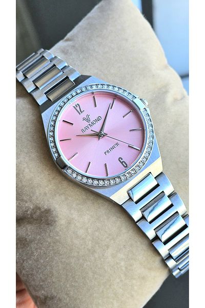 Raymond Rym-21714 100% Women's Wristwatch - Steel Case and Cord - 2 Years Warranty
