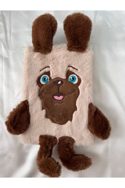 PARLAK EVREN Plush Notebook with Dog Visual
