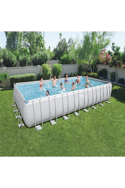 BESTWAY Rectangular Pool + Filter Pump + Ladder Set 956X488X132Cm 26-56623