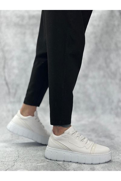 Byshoes Ba0666 Boa White High Sole Men's Casual Shoes