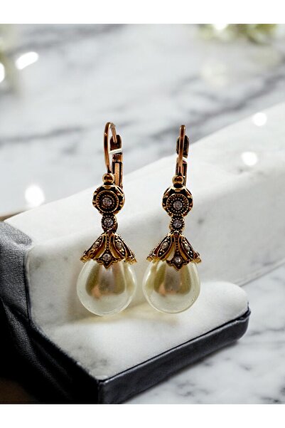 FUYA JEWELLERY Taşlı İnci Küpe