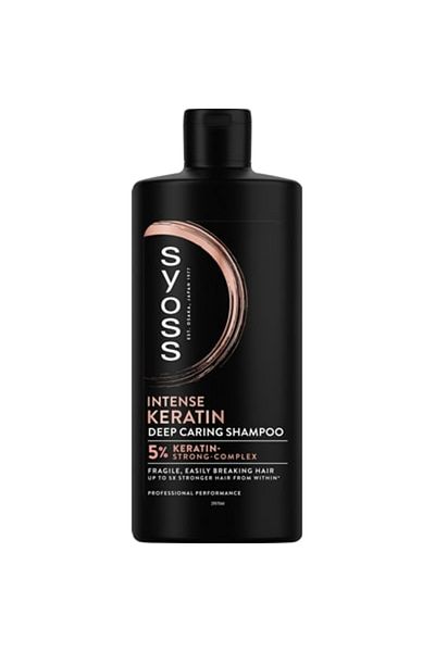 Syoss Șampon cu perfecționare a părului cu keratină pentru păr uscat, 440 ml
