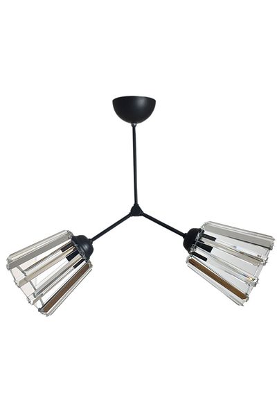 Modavize Rocco Black Stone Modern Chandelier - Cafe, Kitchen, Living Room Set of 2
