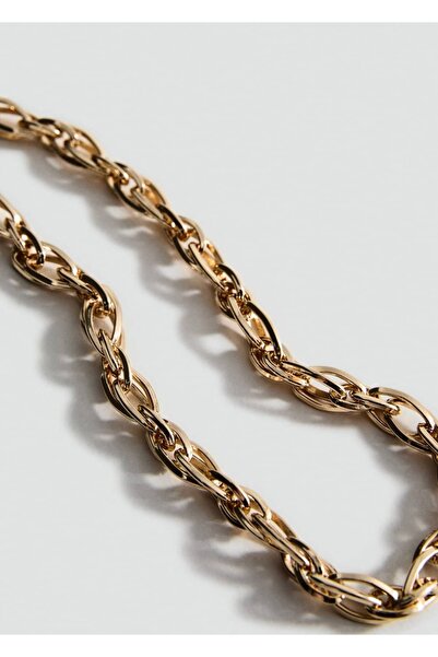 MANGO Woman Kombine bağlantılı zincir kolye