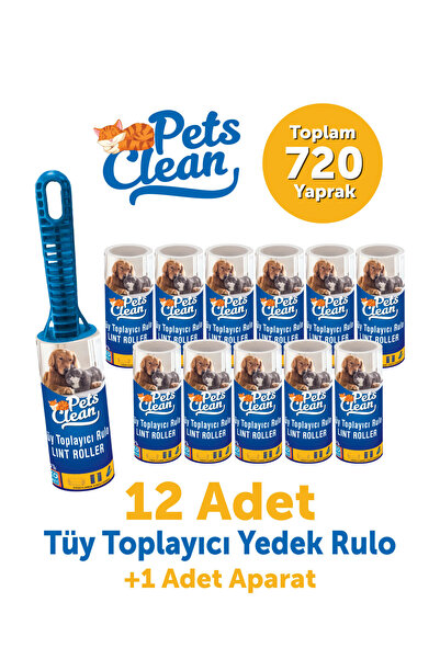 Pet's Clean Tüy Toplayıcı Yedek 12li Aparat 1 Adet