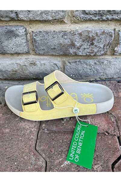 Benetton Sarı Kadın Terlik BN-1418