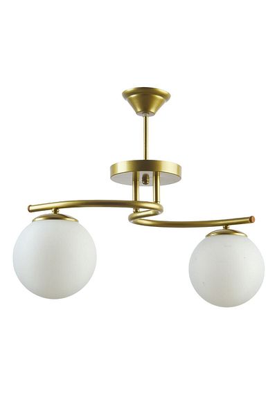 Modavize Linda Modern Living Room - Glass Globe Double Chandelier for Kitchen and Bedroom