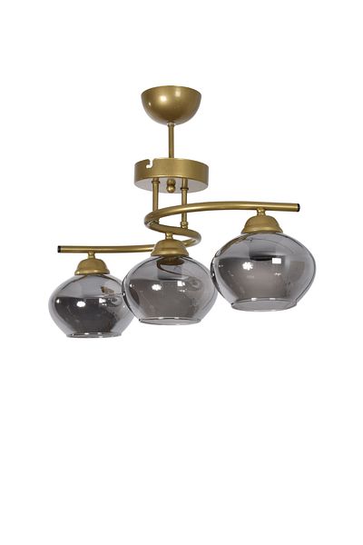 Modavize Fuji Modern 3-Piece Color Glass Chandelier - Living Room and Bedroom Decorative Set