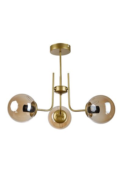 Modavize Wien Modern Design - 3-Piece Chandelier Set, Antique Colors, Honey Glass Bed and Kitchen Living Room