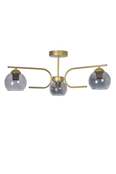 Modavize Aloha Modern Design Living Room Bedroom Kitchen Antique Color Smoked Glass 3-Piece Chandelier