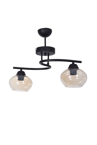 Modavize Fuji Modern Decorative 2-Piece Chandelier - Color Glass Living Room and Bedroom Set