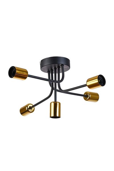 Modavize Pony Modern 5-Piece Chandelier - Black Color Antique Lampholder Design for Living Room, Kitchen, Bed and Room