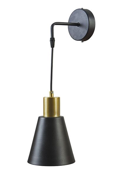 Modavize Trend Modern Design Cafe Black Color Antique Single Wall Sconce with Base