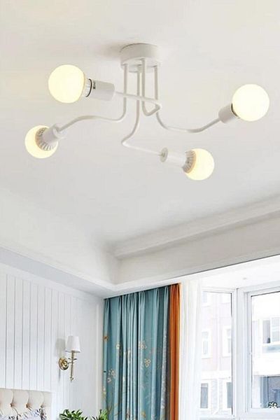 Modavize Scorpion Living Room - Quadruple Octopus Arm Looped Chandelier for Kitchen and Bedroom