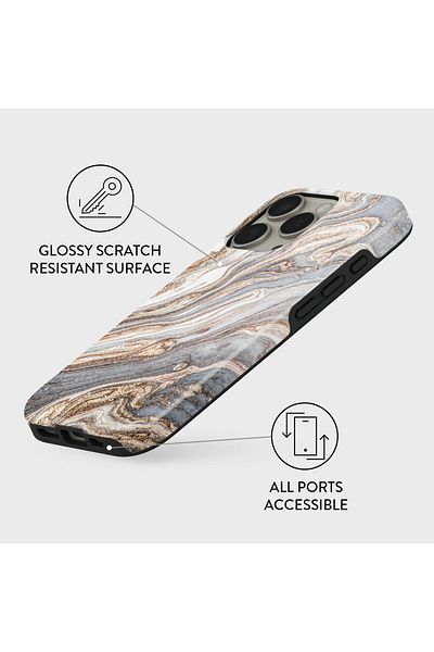 BURGA Phone Case Compatible iPhone 16 PRO MAX Hybrid 2-Layer Hard Shell Silicone Protective Case