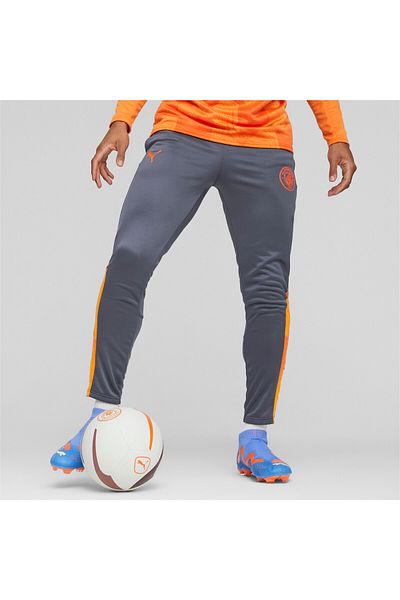 Puma Mens Manchester City Pre-match Bench Pants - Gray